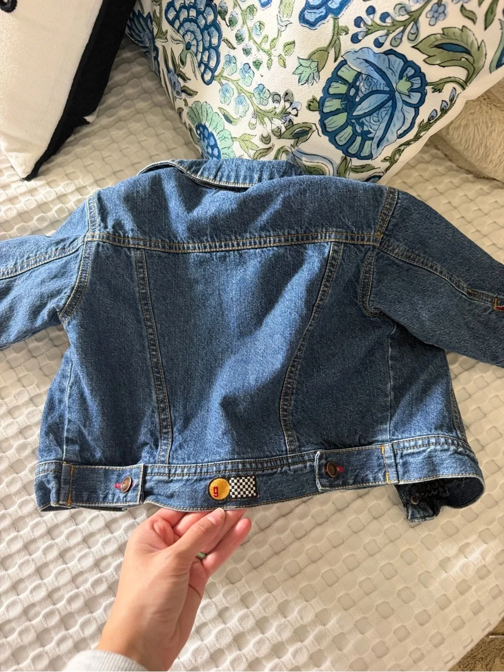 Vintage Gymboree Denim Jean Jacket Fleece Lined 24M